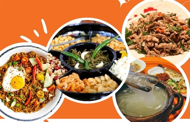 Traditional food from ASEAN countries will be presented at the 2023 Vietnam-ASEAN Culture and Food Festival at District 1’s Hoa Lu Stadium from May 25-28. (Photo courtesy of IRSAC)
