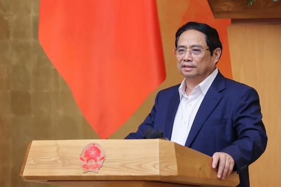 PM Pham Minh Chinh speaks at the meeting. (Photo: VNA) PM Pham Minh Chinh speaks at the meeting. (Photo: VNA)