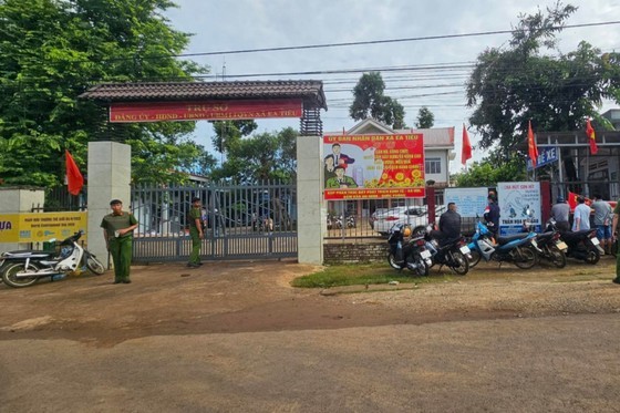 At the police headquarters in Ea Tieu Commune (Photo: Courtesy of the police force) At the police headquarters in Ea Tieu Commune (Photo: Courtesy of the police force)