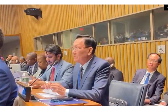 Head of the Department of Homeland Security under the Ministry of Public Security, Major General Pham Ngoc Viet at the High-Level Conference of Heads of Counter-Terrorism Agencies of Member States (Photo: Ministry of Public Security) Head of the Department of Homeland Security under the Ministry of Public Security, Major General Pham Ngoc Viet at the High-Level Conference of Heads of Counter-Terrorism Agencies of Member States (Photo: Ministry of Public Security)