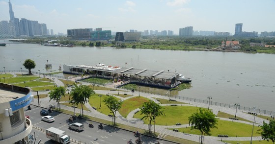 Bach Dang Wharf Park in HCMC&apos;s District 1 (Photo: SGGP)