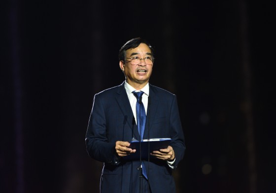Chairman of the central coastal city of Da Nang, Mr. Le Trung Chinh speaks at the event.