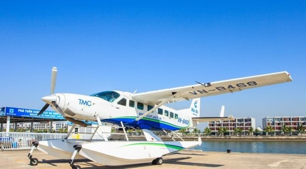 The seaplane service uses Cessna Grand Caravan 208B EX, a modern seaplane model of the US. (Photo: VNA) The seaplane service uses Cessna Grand Caravan 208B EX, a modern seaplane model of the US. (Photo: VNA)