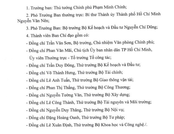 Members of the Steering Committee for implementing Resolution 98