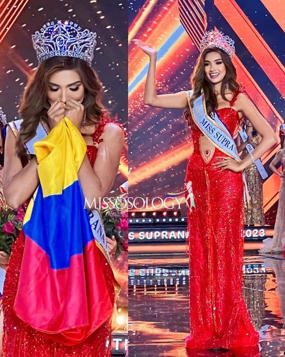 Andrea Aguilera from Ecuador wins Miss Supranational 2023. Andrea Aguilera from Ecuador wins Miss Supranational 2023.