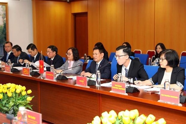 Minister of Finance Ho Duc Phoc speaks at the event. (Photo: VNA) Minister of Finance Ho Duc Phoc speaks at the event. (Photo: VNA)