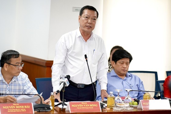 Chairman of the People’s Committee of Can Gio District Nguyen Van Hong
