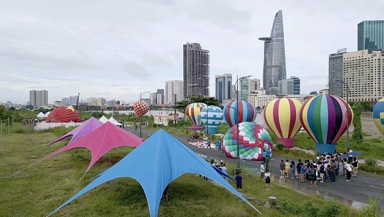 The event includes performances of many colorful hot air balloons. (Photo: SGGP) The event includes performances of many colorful hot air balloons. (Photo: SGGP)