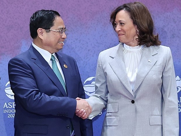 Vietnamese Prime Minister Pham Minh Chinh (left) and US Vice President Kamala Harris. (Photo: VNA) Vietnamese Prime Minister Pham Minh Chinh (left) and US Vice President Kamala Harris. (Photo: VNA)