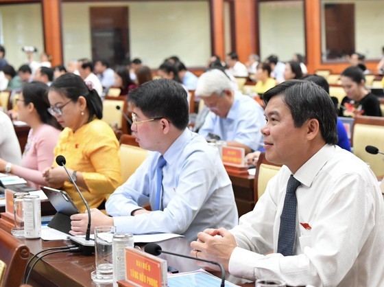 Delegates attend the meeting. (Photo: SGGP)