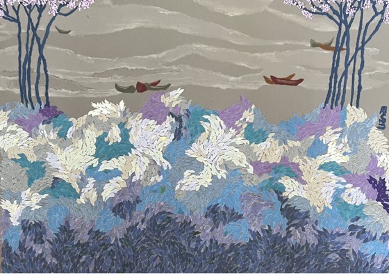 A painting by Hoang Phuong Lien