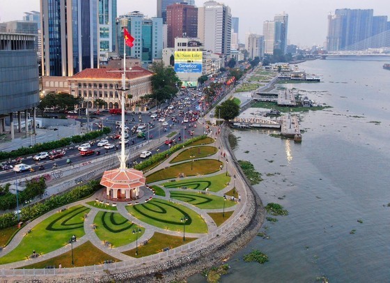 Bach Dang Wharf Park in HCMC&apos;s District 1 (Photo: SGGP)