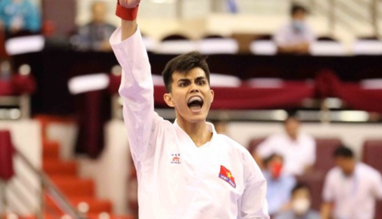 Do Thanh Nhan defeated the Republic of Korea’s Baek Junhyeok 9-3 in the third-placed playoff of the men&apos;s 84kg category. (Photo: Sports Administration of Vietnam)