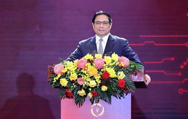 Prime Minister Pham Minh Chinh addresses an event held in Hanoi on October 10 to mark the National Digital Transformation Day 2023 (Photo: VNA) Prime Minister Pham Minh Chinh addresses an event held in Hanoi on October 10 to mark the National Digital Transformation Day 2023 (Photo: VNA)