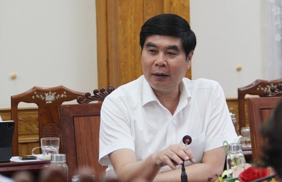 Vice Chairman of the People's Committee of Binh Dinh Province Lam Hai Giang speaks at the press conference. (Photo: SGGP) Vice Chairman of the People's Committee of Binh Dinh Province Lam Hai Giang speaks at the press conference. (Photo: SGGP)