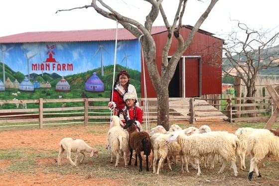 Miniature Mongolian village at Mian Farm in Bac Binh District’s Hoa Thang Commune