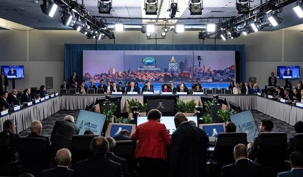 At the 34th APEC Ministerial Meeting (AMM) in San Francisco, the US, on November 14. (Photo: AFP) At the 34th APEC Ministerial Meeting (AMM) in San Francisco, the US, on November 14. (Photo: AFP)