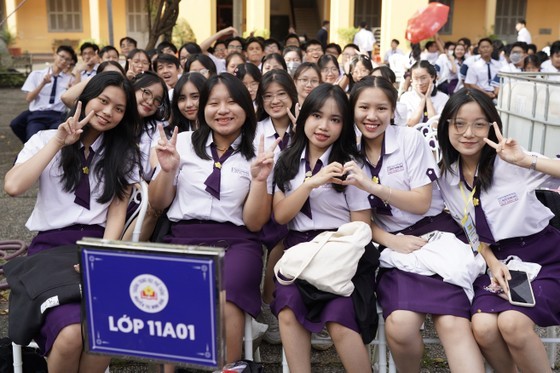 Students of the Nguyen Thi Minh Khai High School (Photo: SGGP) Students of the Nguyen Thi Minh Khai High School (Photo: SGGP)