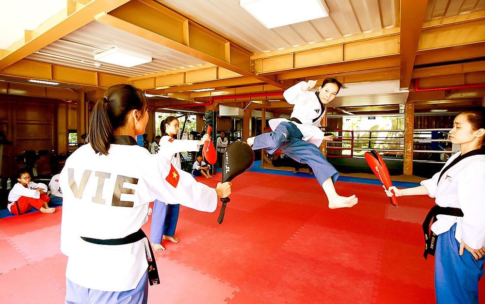 The Vietnamese Taekwondo national team is training in Ba Ria – Vung Tau Province. tt1.jpg