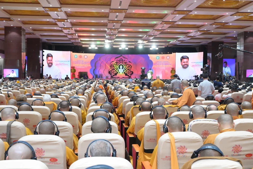 At the opening ceremony of the UN Day of Vesak Celebration 2025. (Photo: SGGP) dsc-3089-6217-6599.jpeg