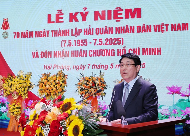 State President Luong Cuong speaks at the ceremony (Photo: VNA) luong-cuong-2.jpg