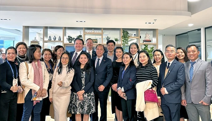 The delegation of Vietnamese businesses participates in the 2025 SelectUSA Investment Summit, which is organized in National Harbor, Maryland, US, on May 11–14 (local time). z6593173142331-87e092db2ed86f306610e2fa9e68d494-5135-1305.jpg