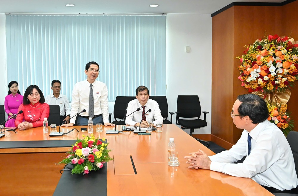 Standing Deputy Editor-in-Chief of Sai Gon Giai Phong Newspaper, journalist Nguyen Thanh Loi speaks at the meeting. (Photo: SGGP) d2023138146ba335fa7a-531-5520.jpg.jpg