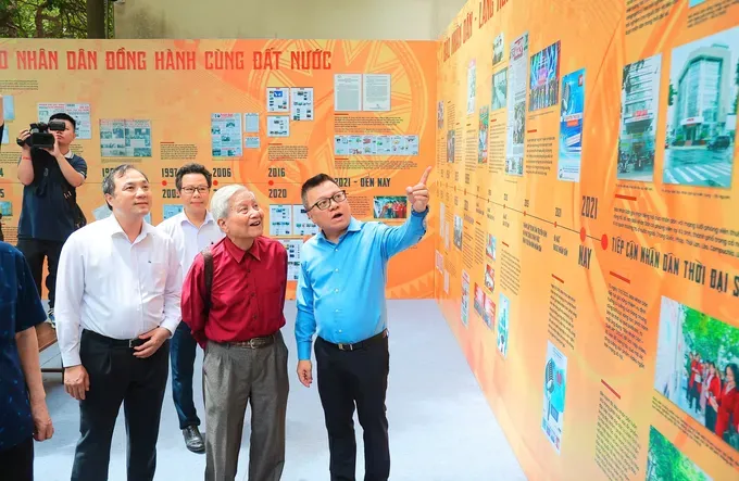 An exhibition in celebration of the 100th anniversary of Vietnam Revolutionary Press Day (June 21, 1925–2025) is held on June 18-21. (Photo: SGGP) bh1-9253-7982.jpg