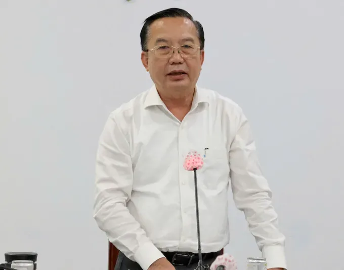 Director of the Department of Culture and Sports, Tran The Thuan, speaks at the conference. (Photo: SGGP) 3-7-so-vh-tt-tphcm-3-1329-8055.jpg