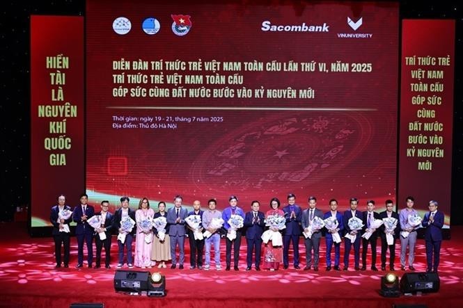 The 6th Global Forum for Young Vietnamese Intellectuals concludes in Hanoi on July 20. (Photo: VNA) forum.jpg
