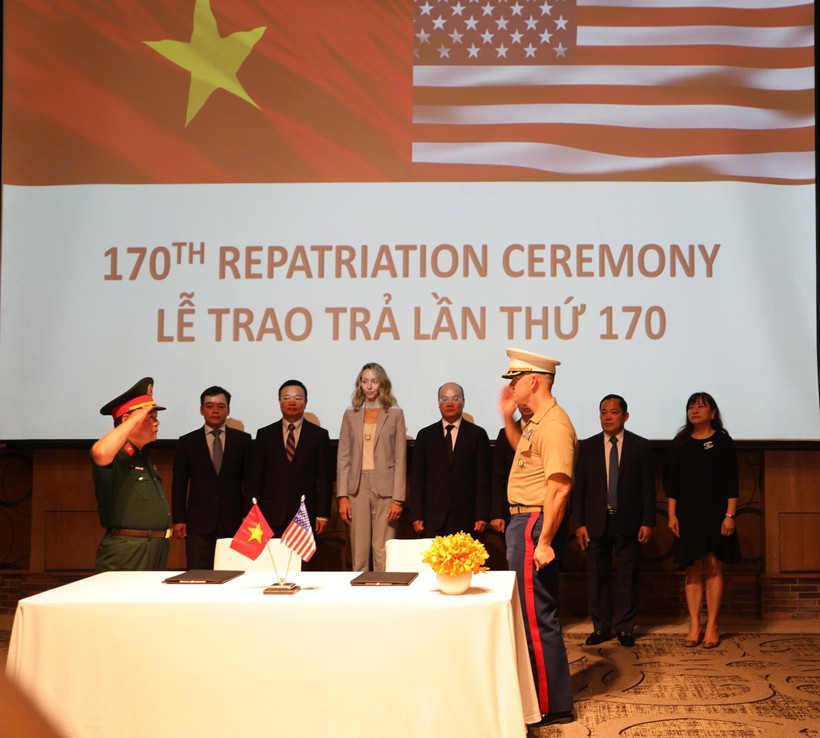 The 170th repatriation ceremony in the central city of Da Nang on July 25 (Photo: VNA) e44db739db3c52620b2d.jpg