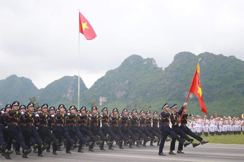 The 3rd joint rehearsal held on August 13 in preparation for the parade to celebrate the 80th anniversary of the August Revolution and National Day (September 2) (Photo: VNA) hop-luyen.jpg