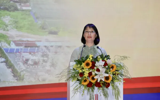 Vice Chairwoman of the Ho Chi Minh City People's Committee Tran Thi Dieu Thuy speaks at the event. (Photo: SGGP) z6921927875174-cedb2159b8168b7bea0c21427ea0afde-8299-8685.jpg