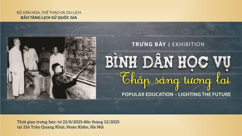 The exhibition spotlights Vietnam’s mass literacy drive on the 80th National Day (Photo: baotanglichsu) binh-dan-hoc-vu-quoc-gia.jpg