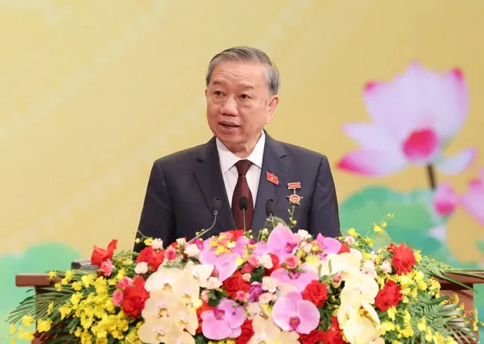 Party General Secretary To Lam addresses the meeting. (Photo: SGGP) ll-a-8673-479.jpeg