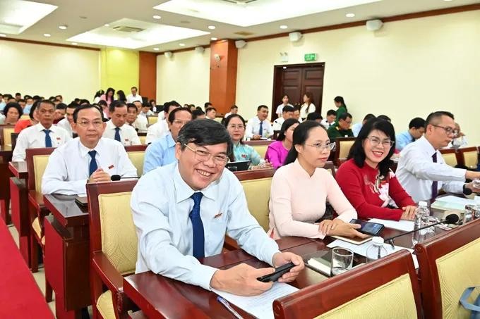 Delegates attend the meeting. (Photo: SGGP) 14.jpg