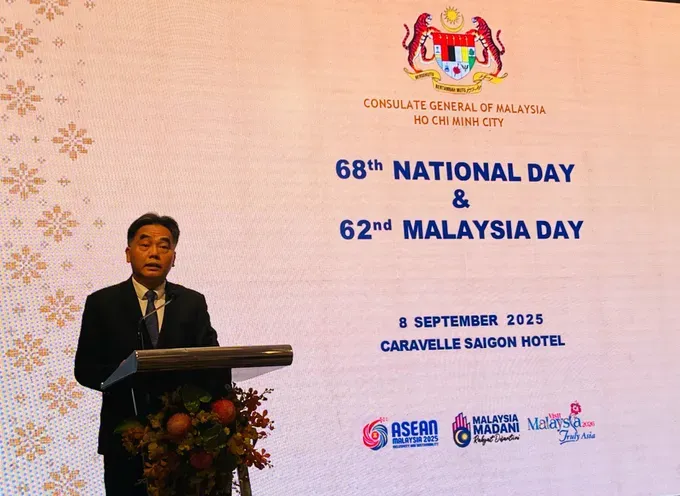 Vice Chairman of the Ho Chi Minh City People’s Committee, Nguyen Loc Ha, speaks at the event. (Photo: SGGP) 5-2028-5056.jpg