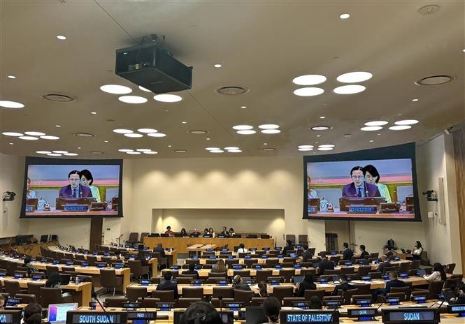 United Nations General Assembly (UNGA) has officially adopted a resolution on preparations for the High-Level Meeting on Pandemic Prevention, Preparedness and Response (Photo: VNA) vna-potal-viet-nam-dieu-phoi-thanh-cong-nghi-quyet-cua-dai-hoi-dong-lhq-ve-hoi-nghi-cap-cao-phong-chong-dich-benh-8262648.jpg
