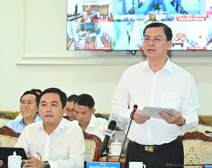 Director of the Ho Chi Minh City Department of Finance, Nguyen Cong Vinh, speaks at the conference. (Photo: SGGP) c4794cea25a9aff7f6b8-3112-8492.jpg