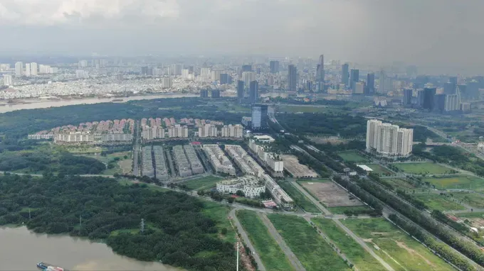 A land plot in Thu Thiem Urban Area, Ho Chi Minh City (Photo: SGGP) ma-dinh-danh-thua-dat-h1-9457-7600.jpg