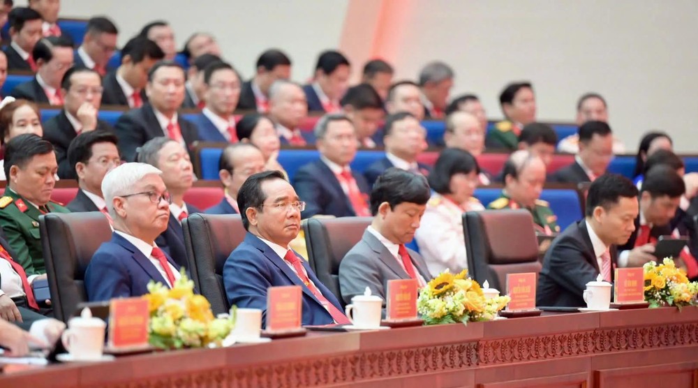 Delegates attend the preparatory session of the 1st Congress of the Ho Chi Minh City Party Committee for the 2025–2030 term. (Photo: SGGP) 18.jpg