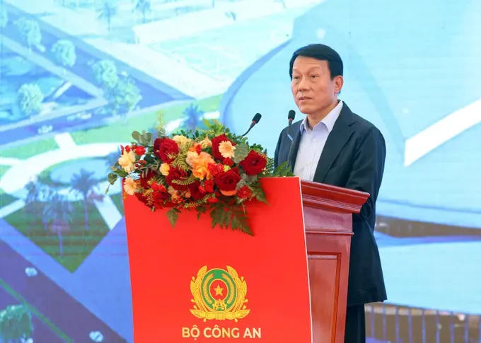 Minister of Public Security Luong Tam Quang speaks at the event. (Photo: SGGP) luong-tam-quang-7106-3221.jpg