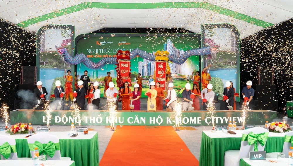 Lễ động thổ khu căn hộ K-Home Cityview được diễn ra sáng ngày 23-9-2025