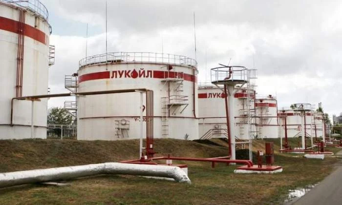 Kho chứa dầu của Lukoil tại Ukraine. Ảnh: NEWS.AZ