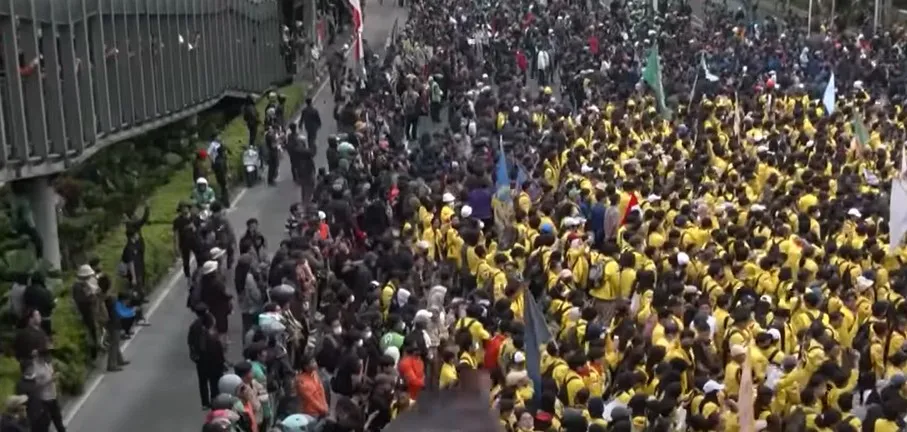 Người biểu tình ở Jakarta. Ảnh: ABC, AUSTRALIA Indonesia 2.jpg
