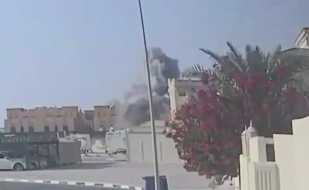 Vụ không kích của Israel vào Qatar ngày 9-9. Ảnh: CNN Screenshot_20250910_083632_Chrome.jpg