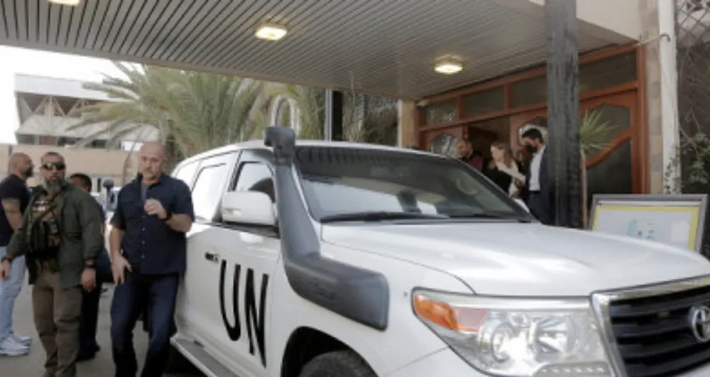 Nhân viên LHQ ở Yemen. Ảnh: ARABNEWS Screenshot_20251020_092630_Chrome.jpg