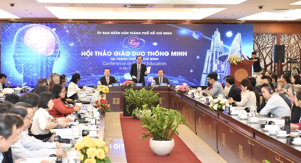  Hội thảo Giáo dục thông minh tại TPHCM. Ảnh: VIỆT DŨNG