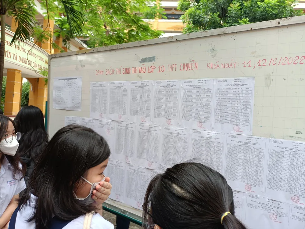 14 giờ chiều mai (24-6), Sở GD-ĐT TPHCM công bố điểm thi tuyển sinh lớp 10 ảnh 1