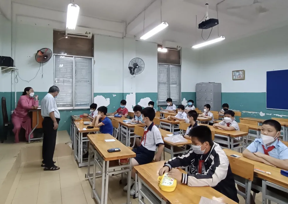 TPHCM: Thí sinh tự tin trước giờ tham gia khảo sát vào lớp 6 Trường THPT chuyên Trần Đại Nghĩa ảnh 8